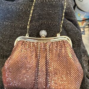 Kate Landry Rose Gold Sequin Clutch